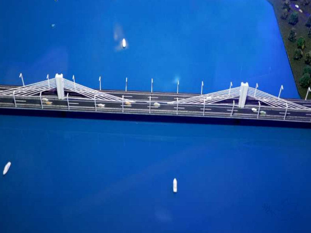 Modell der neuen Brücke