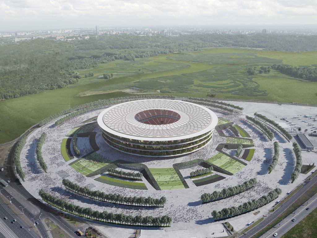 Future national stadium in Surcin