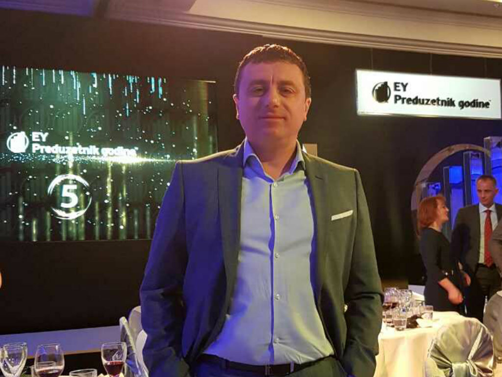 Mitar Obradović na dodeli nagrade EY Preduzetnika godine