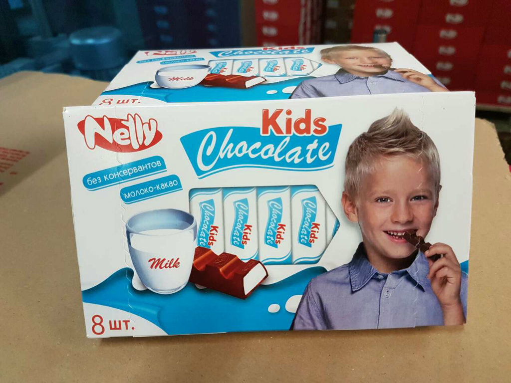 Kids chocolate for the Russian market