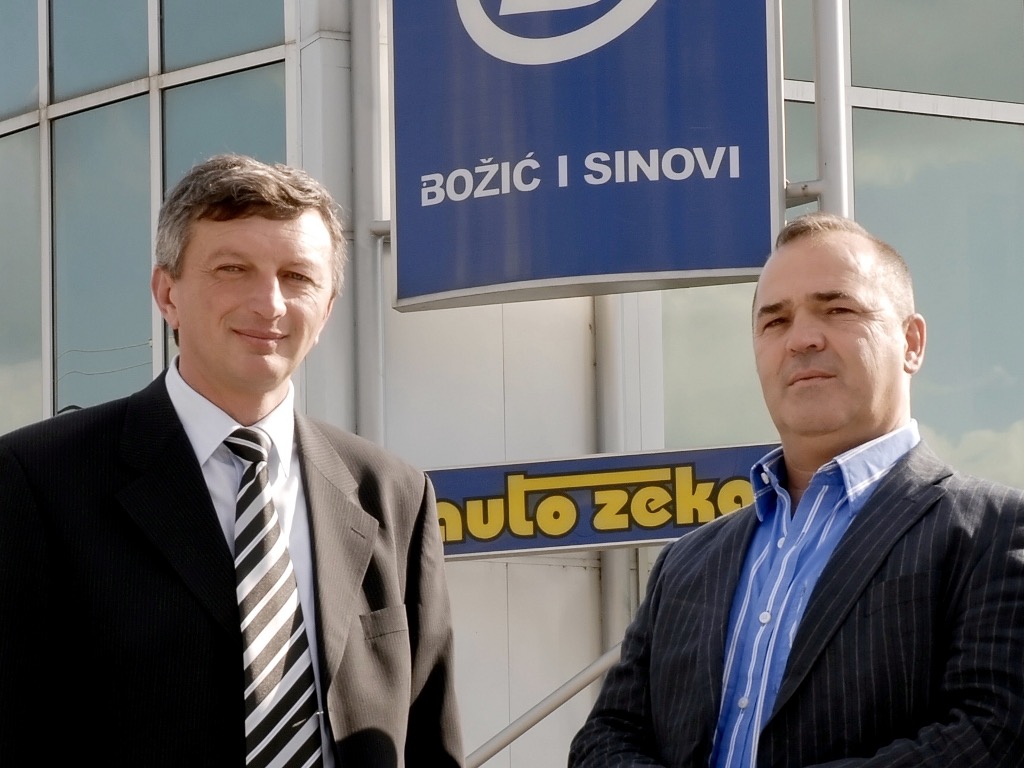 Nikola Egić, Direktor von "Božić i sinovi" und  Jovica Božić, Inhaber