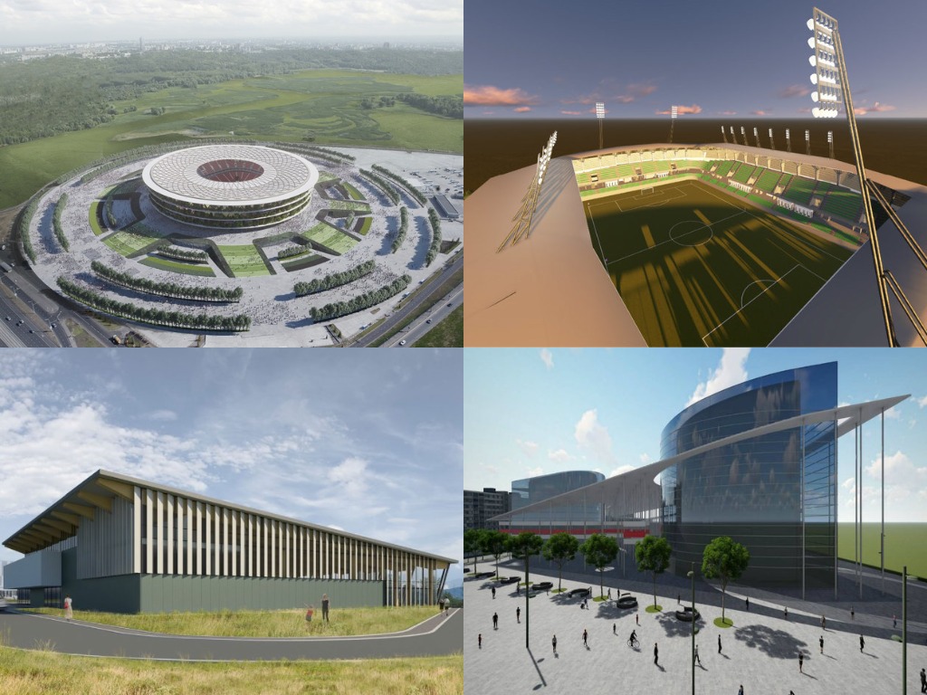 Nacionalni stadion, Loznica, Kraljevo, Karađorđe Novi Sad