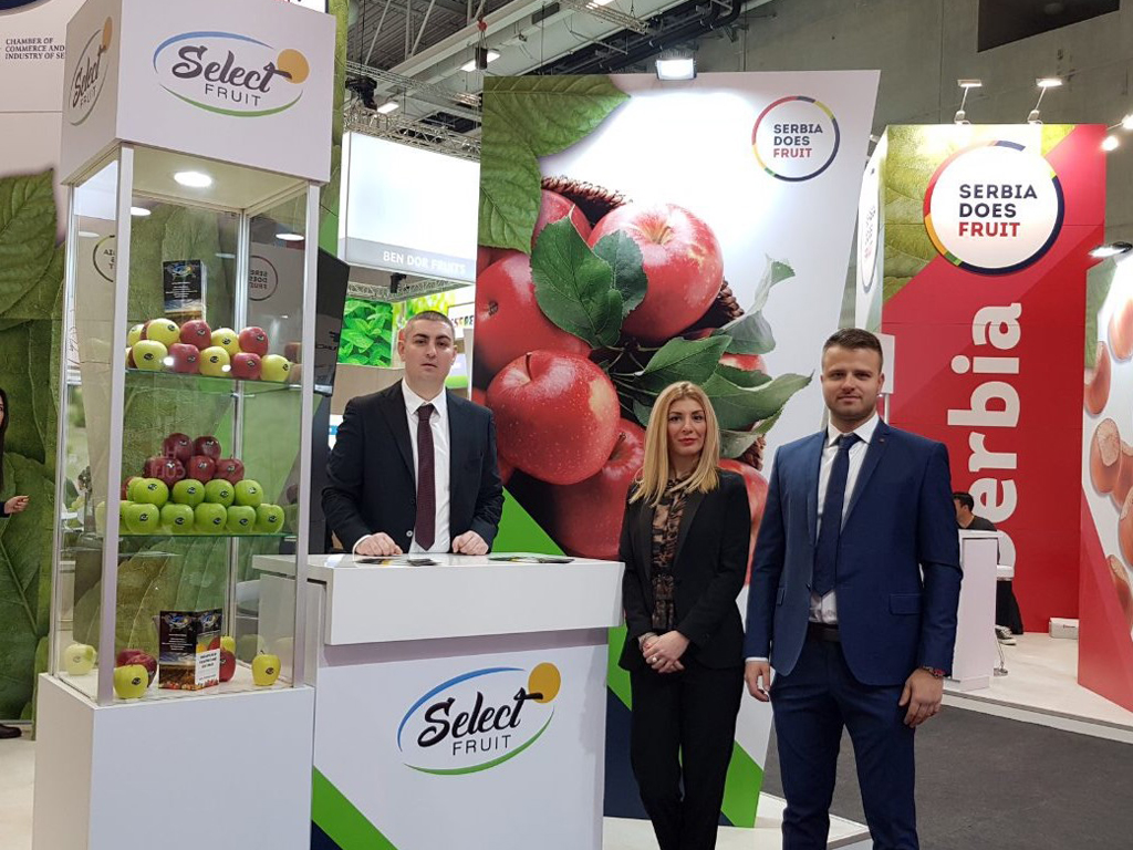 Representatives of Select Fruit Subotica at Berlin fair