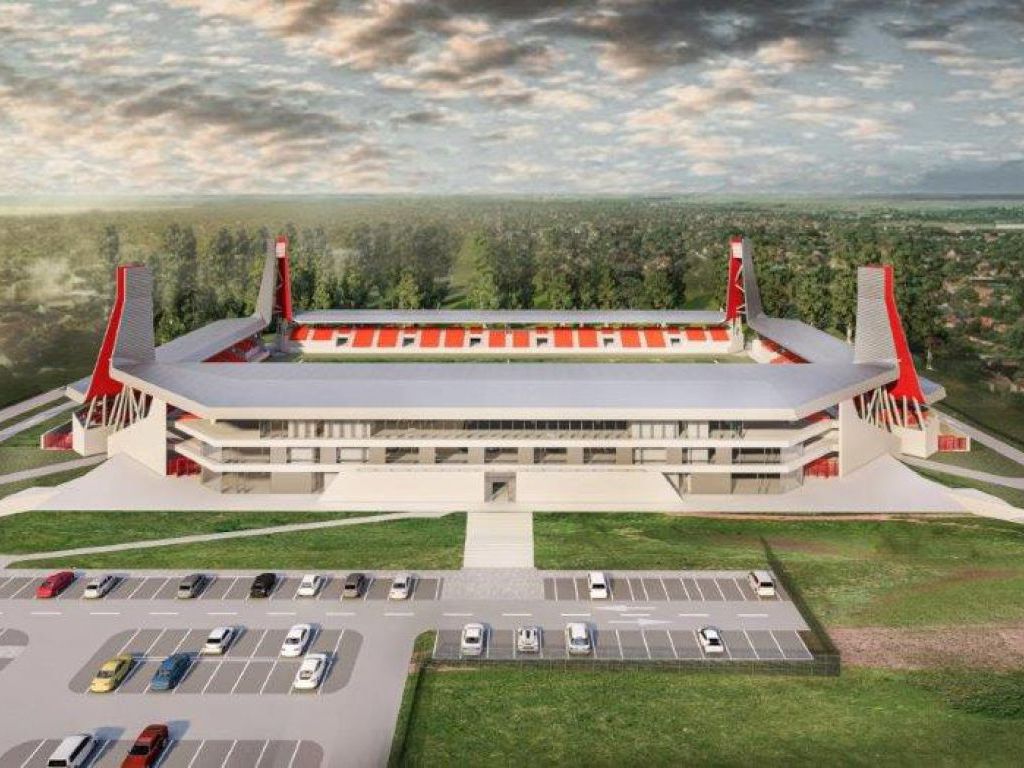 Projektovani izgled novog stadiona u Kikindi