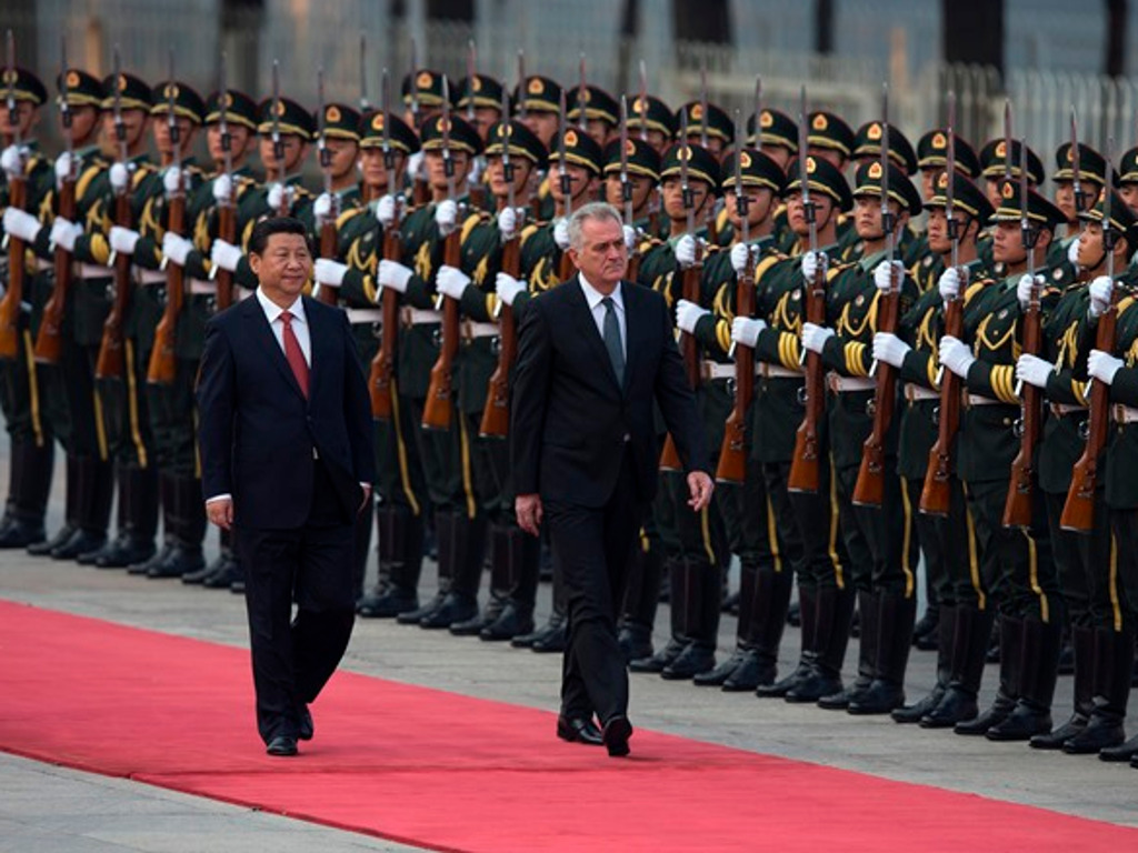 Xi Jinping and Tomislav Nikolic