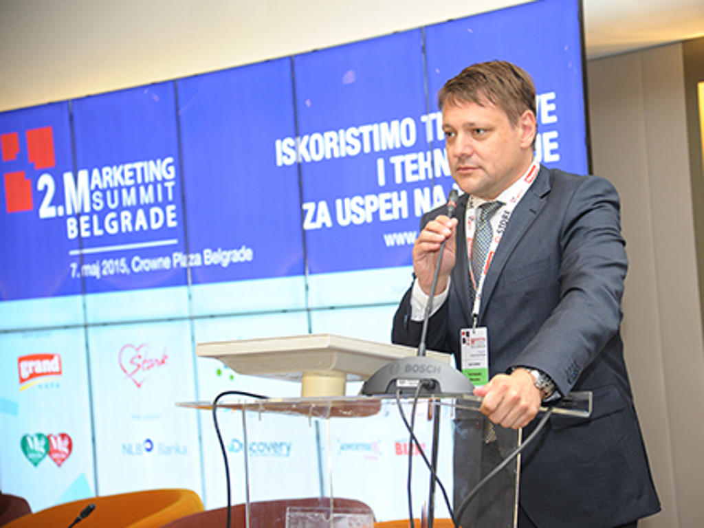 Toni Balažić iz "Mercator"-a bio je jedan od govornika na drugom "Marketing Summit Belgrade"