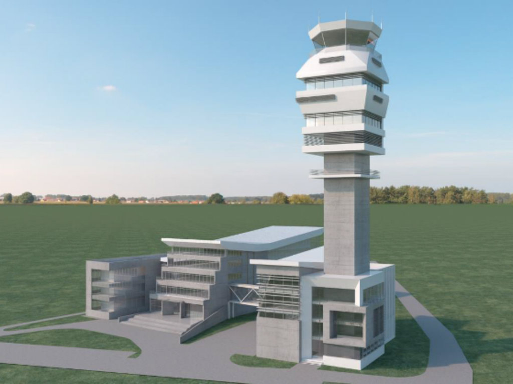 Future look of the tower at the Belgrade Airport