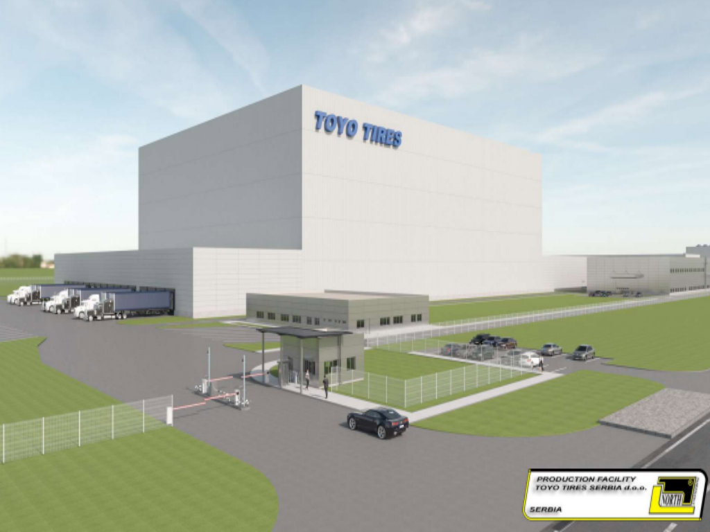 Future look of Toyo Tires factory in Indjija