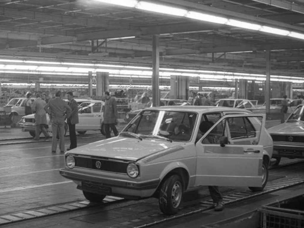 Golf prve generacije u fabrici u Volfsburgu, 1978.