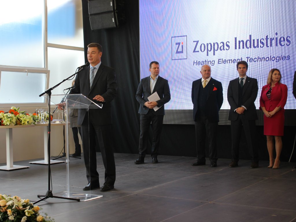 Eröffnung von Zoppas Fabrik in Kikinda